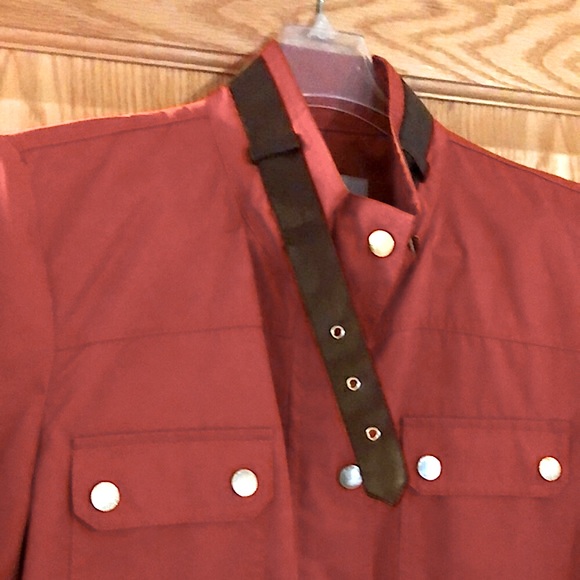 Calvin Klein Rain Coat - Jacket - Burnt Orange - Windbreaker - Medium - Picture 6 of 16